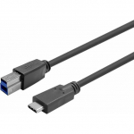 USB kabelis VivoLink USB-C - USB-B 12.5 m Black (PROUSBCBMM12.5) | PROUSBCBMM12.5 | 5704174849933