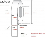 Etiķe&scaron;u komplekts Capture Label 101,6x152,4, Core 25 | CA-LB3019 | 5706998986061