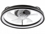 Lamkur Fargo 49892 lubinis ventiliatoriaus &scaron;viestuvas 1x37W LED 3000K 4000 lm Black | 49892 | 5907687449892