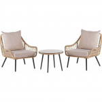 Beliani komplekts balkona mēbeļu ar tehnorattanu LAURETO | 294484 Bel | 4251682268653