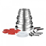 Tefal Ingenio Emotion 20 dalių virtuvės indų rinkinys Silver | L897SK04 | 3168430342293