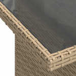 vidaXL Lauko sofa komplektas 9 dalių su pagalvėmis Beige poli ratanas | 3357764 | 8721288379672