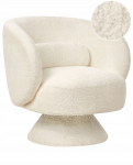 Beliani Grozāms krēsls LIEKSA Boucle Broken white | 558037 Bel | 4255664890009
