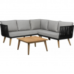 Shumee Dārza mēbeļu komplekts no akācijas koka beige-grey ALCAMO | 122557 | 4260624118871