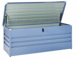 Skrzynia ogrodowa Beliani Skrzynia ogrodowa CEBROSA Metal 165 cm 70 cm Blue | 568596 Bel | 4255664895493
