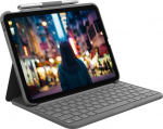 Logitech Slim Folio dėklas iPad (10 kartos) - GREY - UK (920-011429) | 920-011429 | 5099206107489