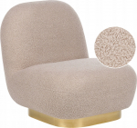 Beliani Boucle Krēsls Beige LOVIISA | 446407 Bel | 4255664856517