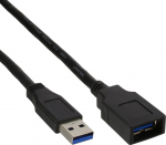 USB kabelis InLine USB-A - USB-A 2 m Black (B-35620) | B-35620 | 4043718304776