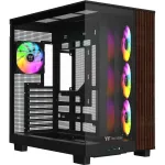 Thermaltake View 380 XL WS ARGB  (Black/holz, Tempered Glass x 2, Holz-Struktur) | CA-11E-00M1WN-WS | 4711658545640