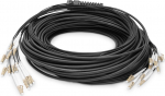 DIGITUS LWL Patchkabel LC->UPC 100m Vorkonfektioniert OM4 12 | DK-2433CU100BK-BBB | 4016032484301