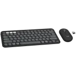 Logitech Pebble 2 Combo Bezvadu tastatūra un pele RF + Bluetooth QWERTY Dāņu-Somu-Norvēģu-Zviedru grafīts (920-012257) | 920-012257 | 5099206115712
