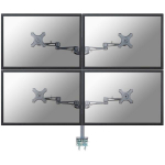 Neomounts FPMA-D935D4 LCD monitoriaus laikiklis, 10-27", 24 kg, 75x75/100x100 mm, 12cm, Silver | FPMA-D935D4 | 8717371441722