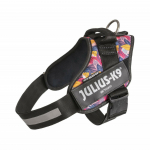 Julius - K9 IDC Powerharness Leaf2 - auk&scaron;tos kokybės &scaron;unų pakinktai su įdomiu dizainu
