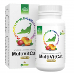 Pokusa MultiVit Cat 300 tabletės - pilnas vitaminų, mineralų ir amino rūg&scaron;čių rinkinys katėms