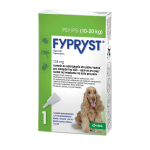 Fypryst Fipronil 134mg - la&scaron;ai nuo blusų ir erkių &scaron;unims, sveriantiems nuo 10 iki