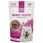 Pokusa Natural Berry Fruits Snacks - be grūdų skanėstai &scaron;unims, su mi&scaron;ko uogomis