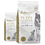 Eden Puppy Cuisine Dydis S - maistas mažų veislių &scaron;uniukams ir jauniems &scaron;unims, la&scaron;i&scaron;a, pauk&scaron;tiena, žuvis