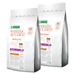 Nature&rsquo;s Protection Superior Care Red Coat Junior Small Breeds Salmon - maistas raudonos spalvos mažų veislių &scaron;uniukams, su la&scaron;i&scaron;a ir kriliu