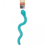 Flamingo Sneaky Snake &scaron;uns žaislas - guminė gyvatė &scaron;unų skanėstams, su cypsinčiu garseliu - turkio spalvos