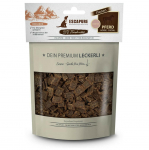 Escapure Premium arklio gabalėliai su gydomuoju moliu - natūralūs skanėstai jautriems &scaron;unims, koldūnų formos, arkliena su gydomuoju moliu