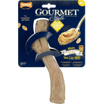 Nylabone Gourmet Stick Žemės Rie&scaron;utų Sviestas - patvarus &scaron;unų kramtukas, intensyvus žemės rie&scaron;utų sviesto skonis