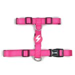 Dashi Solid Back Harness Pink - reguliuojami rožinės spalvos &scaron;unų pakinktai