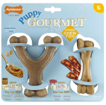 Nylabone Puppy Gourmet Twin Pack - &scaron;unų kramtukų rinkinys, intensyvus kvapas
