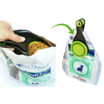 Dexas sulankstomas KlipScoop 3-in-1 mažas - sulankstomas maisto samtelis su mai&scaron;elio uždarymo spaustuku, mažas