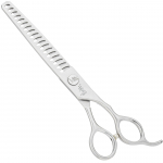 Yento Fanatic Series Chunker - profesionalios vienpusės retinimo žirklės, pagamintos i&scaron; anglies nerūdijančio plieno, 18 dantų