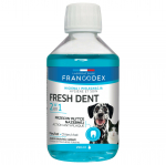 Francodex Fresh Dent 2in1 - burnos higienos skystis &scaron;unims ir katėms, su granatų ekstraktu, vandens priedas