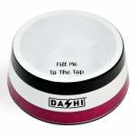 Dashi Stripes Purple & Black Dubenėlis - melamino dubuo &scaron;unims ir katėms