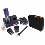 Heiniger Saphir Style - profesionalios belaidės kirpimo ma&scaron;inėlės su a&scaron;menimis (1,5 mm) ir ne&scaron;iojimo dėklu - įkraunama baterija