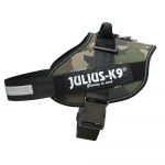 Julius - K9 IDC Powerharness Camouflage - auk&scaron;tos kokybės &scaron;unų petne&scaron;os kamufliažinės/khaki spalvos