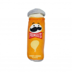 Record Pringles Dog Plush Toy - pliu&scaron;inis žaislas &scaron;unims, tra&scaron;kučiai, su cypliuku