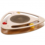 Flamingo Katės Draskymo Trikampis - žaislas katėms su kartoniniu draskykliu, kamuoliukais ir katžole, trikampio formos