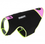 Julius IDC Neopreno &scaron;unų drabužiai rožiniai - neopreninė striukė &scaron;unims, juoda su rožine