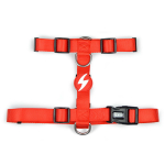 Dashi Solid Back Harness Red - reguliuojami raudoni &scaron;unų petne&scaron;os su apsauga