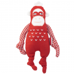 Resploot Cuddlers Sumatros Orangutanas - pliu&scaron;inis žaislas &scaron;unims, orangutanas pagamintas i&scaron; perdirbtų medžiagų, su cypliuku