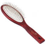 Blovi medinė &scaron;epetėlis su smeigtukais - didelis, mink&scaron;tas, medinis &scaron;epetėlis su metaliniais smeigtukais Jork&scaron;yrams, Maltos bi&scaron;onams, &Scaron;i Cu.