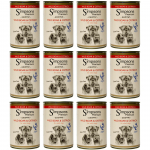 Simpsons Premium &scaron;ernienos ir stručio tro&scaron;kinys - &scaron;lapias maistas &scaron;unims, su &scaron;ernienos mėsa, stručiu ir ekologi&scaron;komis daržovėmis, be grūdų