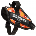 Julius - K9 IDC Powerharness Flowers - auk&scaron;tos kokybės &scaron;unų petne&scaron;os, gėlių ra&scaron;tas - Mini - Mini