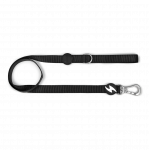 Dashi Solid pavadėlis juodas 120cm - miesto &scaron;unų pavadėlis, nailonas, juodas