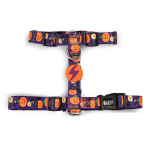 Dashi Pumpkin Back Harness - reguliuojami &scaron;unų diržai su Helovino moliūgų ra&scaron;tu