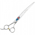 Kenchii Five Star Offset Left Curved Scissors - kirpimo žirklės kairiarankiams, lenktos, su poslinkiu