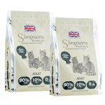Simpsons Premium Cat Adult 90/10 Mi&scaron;ri mėsa ir žuvis - maistas katėms, pauk&scaron;tiena ir žuvis