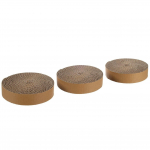 Flamingo Katės Pakeičiamas Draskymo Stulpelis 3 vnt. - kartoninis draskyklė su katžole, papildymas Hexagon ir Triangle žaislams