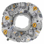 Biglo Pet Recovery Soft Cone Light - mink&scaron;tas antkaklis &scaron;unims ir katėms, &scaron;viesiai pilkas