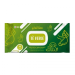 Record Green Tea servetėlės 40 vnt. - universalios servetėlės &scaron;unų ir kačių kailiui, akims ir ausims valyti, su arbatos kvapu