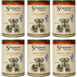 Simpsons Premium antienos ir kalakutienos tro&scaron;kinys - &scaron;lapias &scaron;unų maistas, antiena, kalakutiena ir daržovės, be grūdų