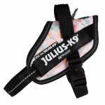 Julius - K9 IDC Powerharness Pretty - &scaron;unų pakinktai su at&scaron;vaitais, gėlių ra&scaron;tas